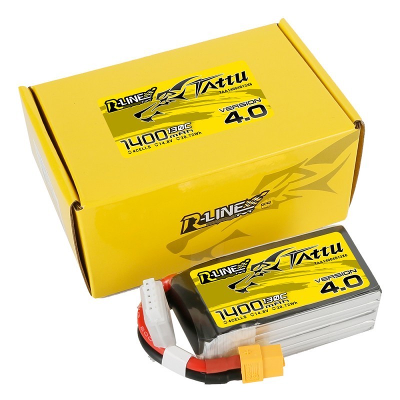 Batterie Lipo Tattu R-Line 4S 1300mAh 130C - Version 4.0 - Drone